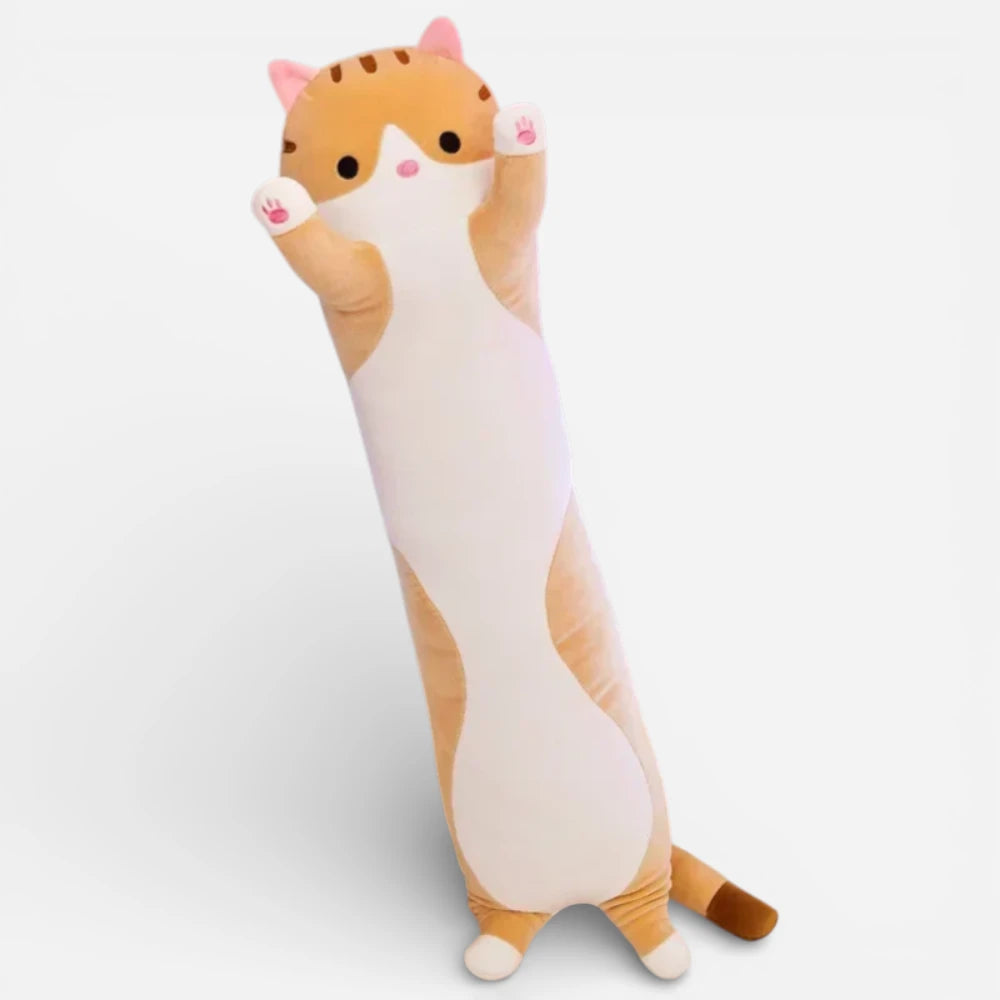 Peluche Chat Oreiller Dormant