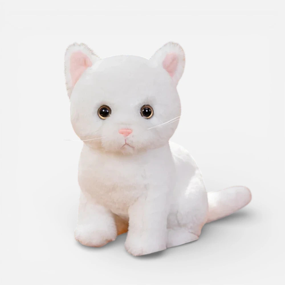 Peluche Chat Assis Réaliste