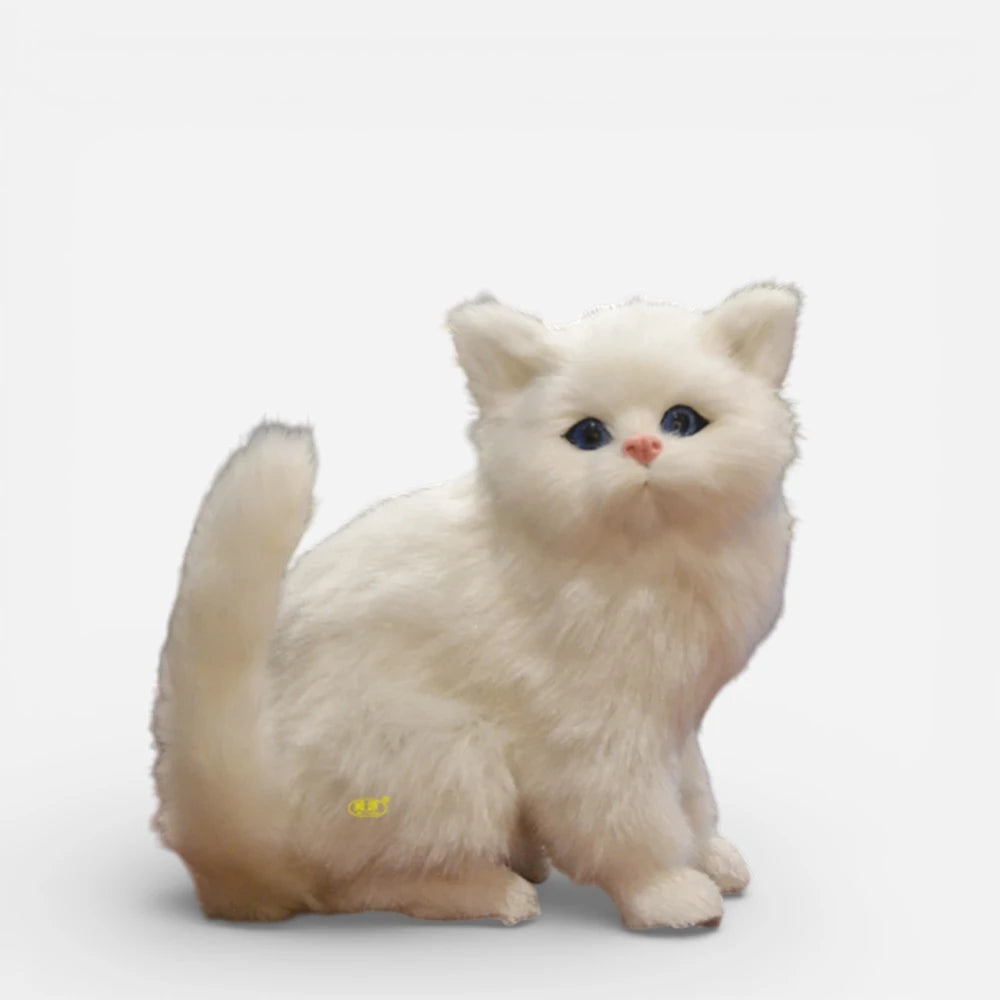 Peluche Chat Réaliste Décorative