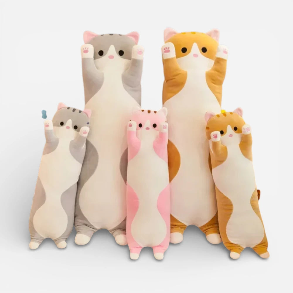 Peluche Chat Oreiller Dormant