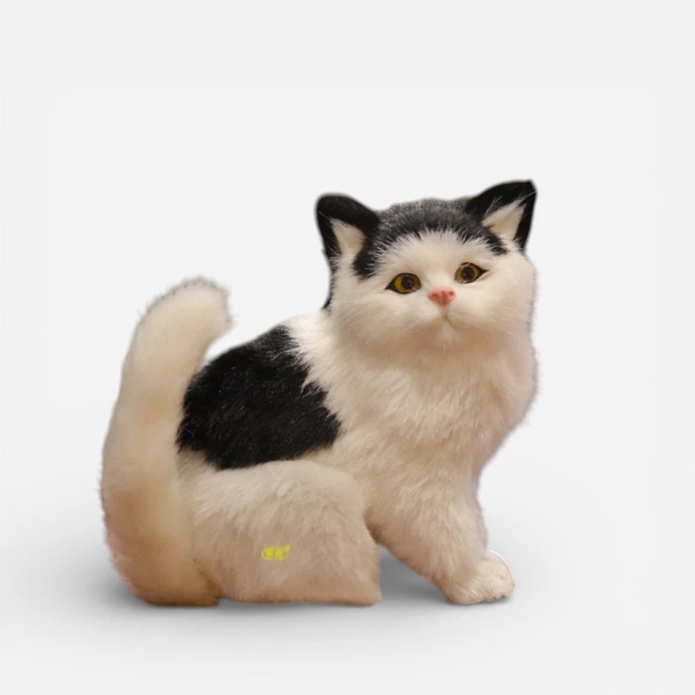Peluche Chat Réaliste Décorative